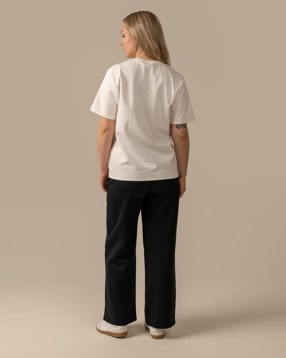 Ajaton T-Paita, Luonnonvalkoinen - Image 3