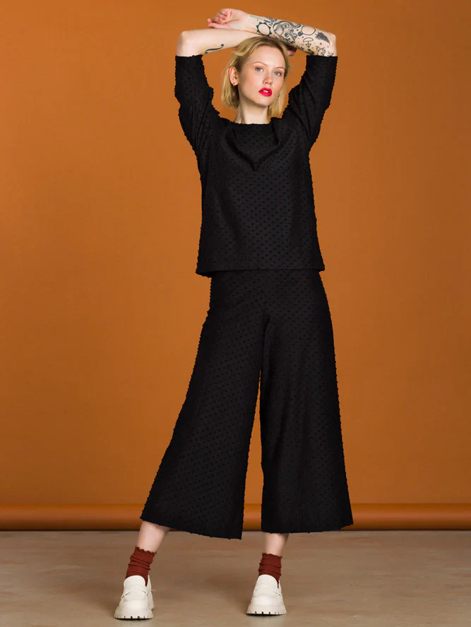 Alex Culottes, Dot Black - Image 3