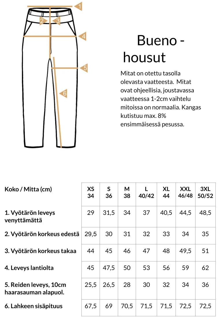 Bueno Housut, Musta - Image 8