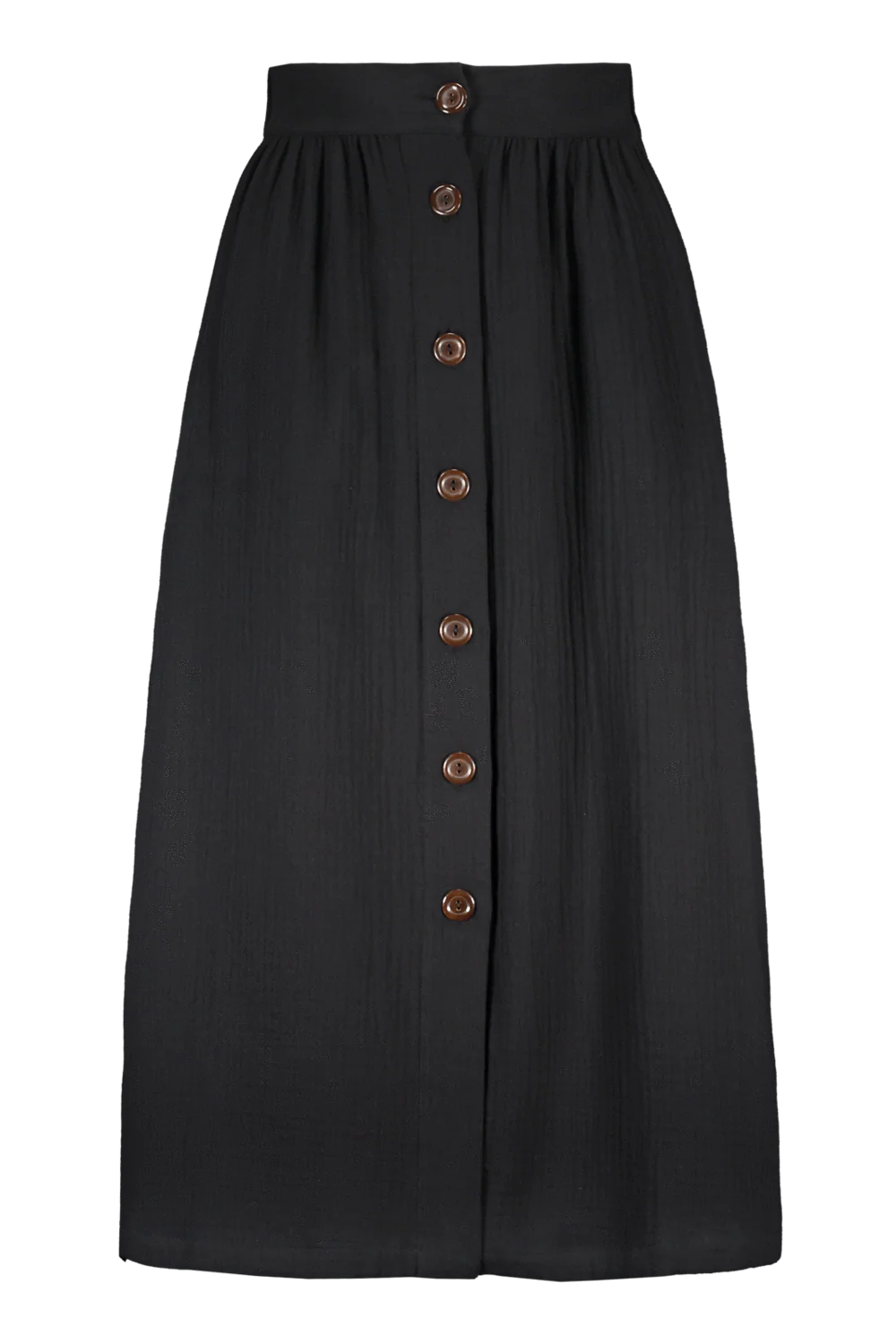 Button Skirt Black - Image 8