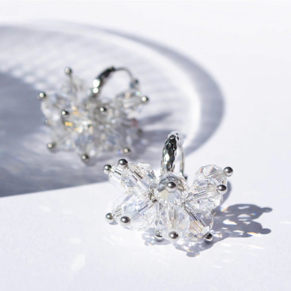 Crystal Pom Pom STEEL Korvakorut, useita värejä - Image 5