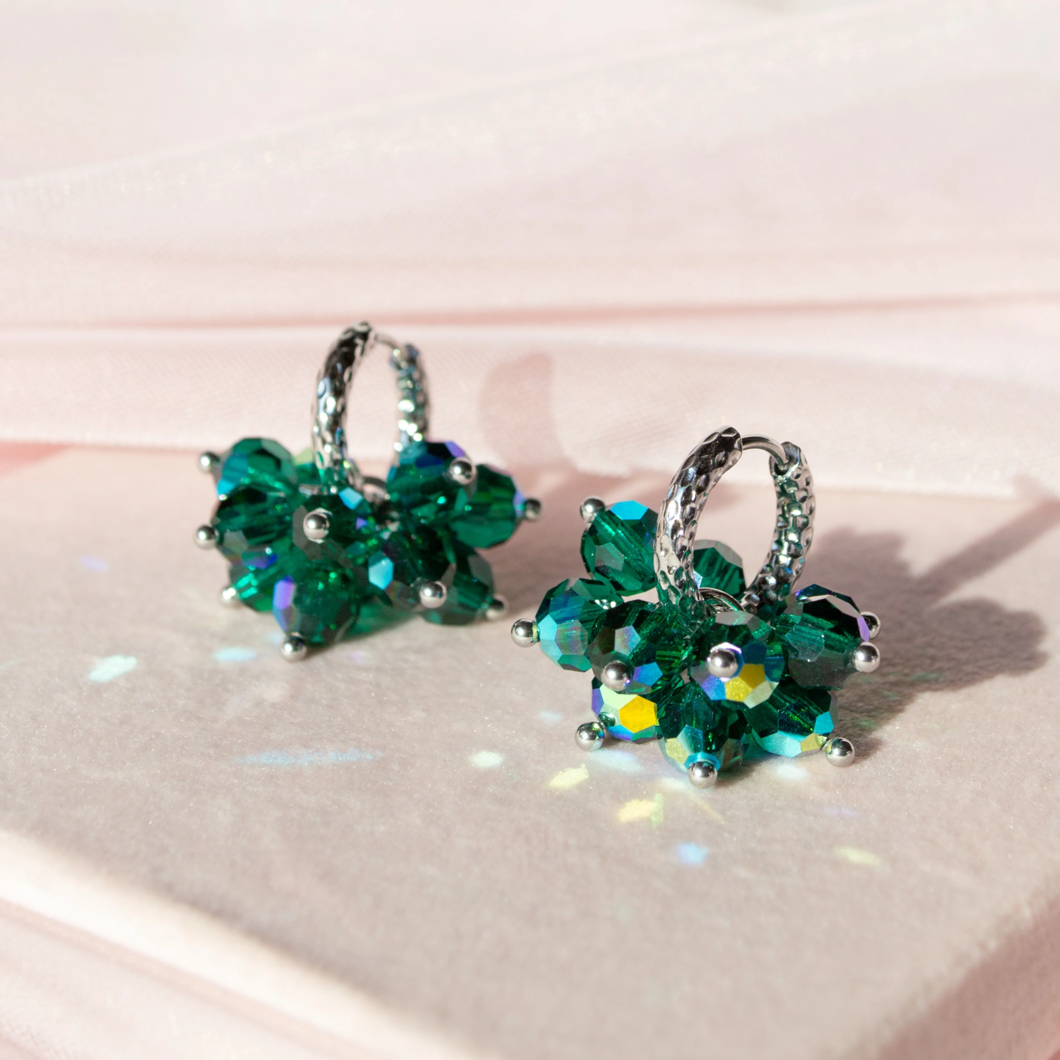 Crystal Pom Pom STEEL Korvakorut, useita värejä - Image 8