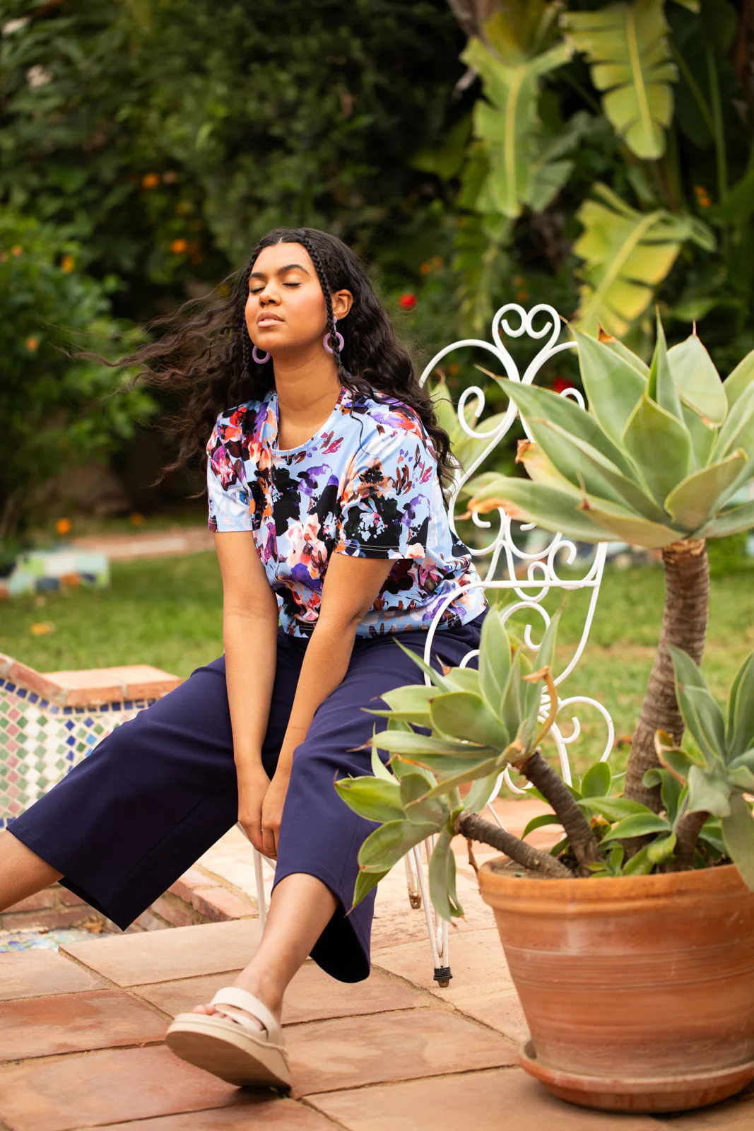 Everyday Culottes, Dark Blue - Image 3