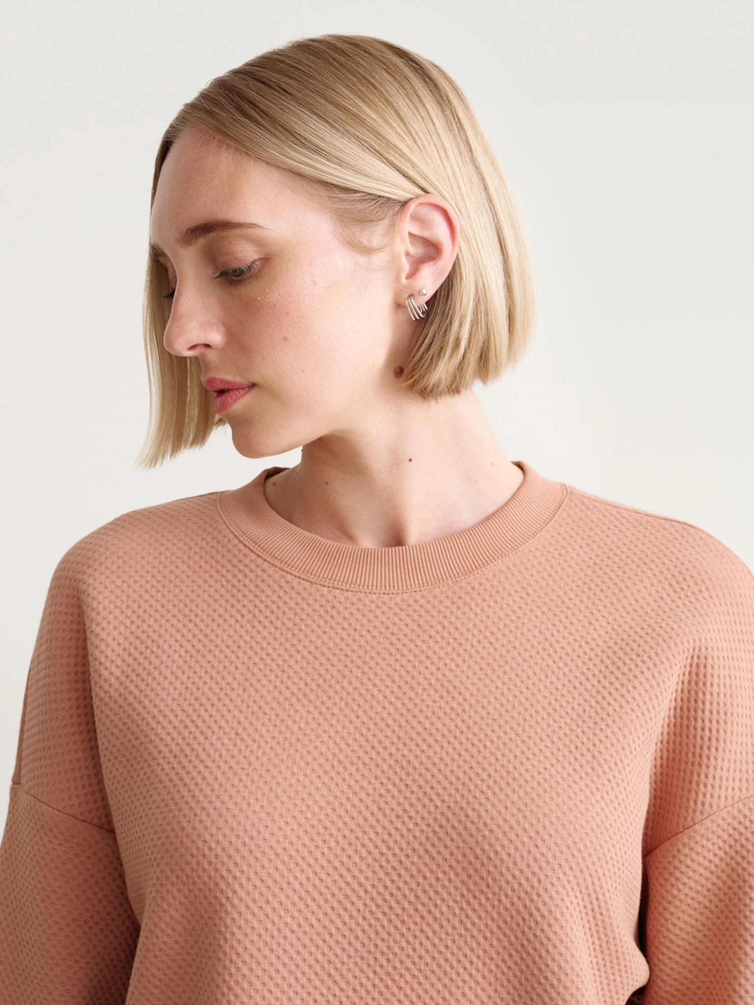 Honeycomb T-shirt, Mocha - Image 4