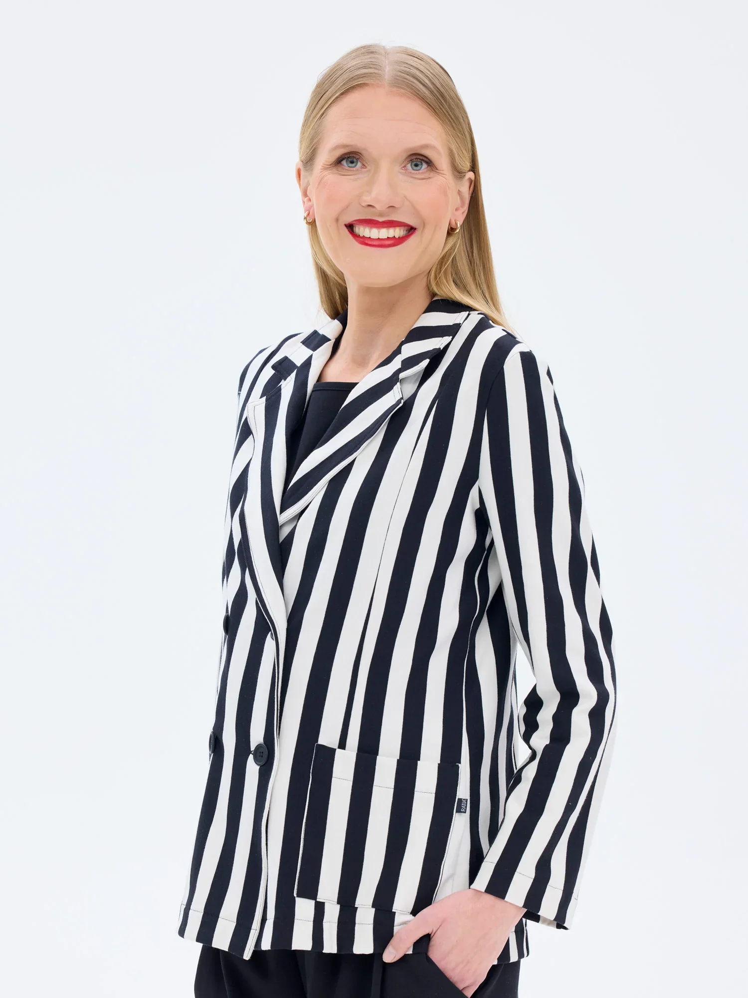Luisa Jakku Raita, Musta/Valkoinen - Image 6