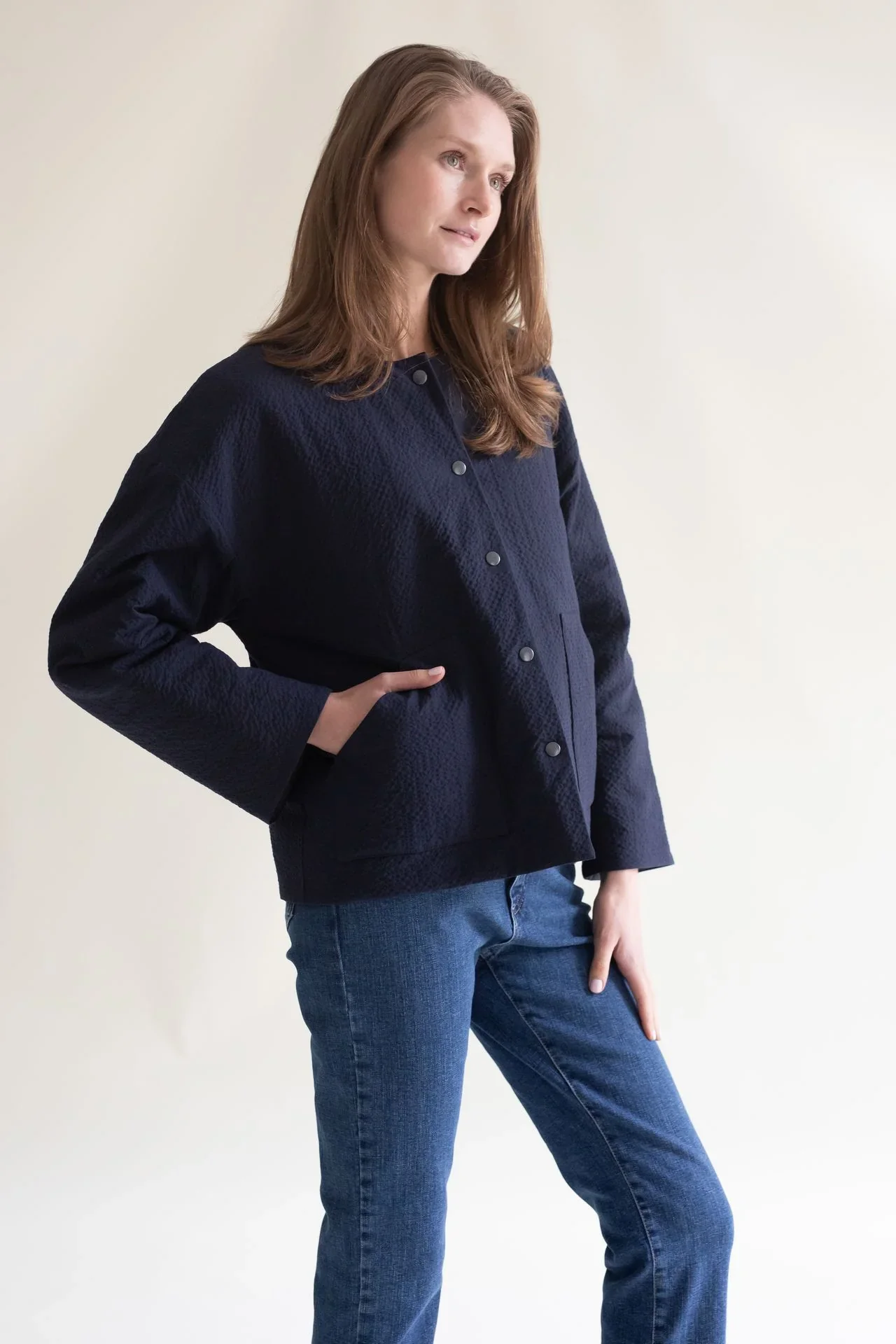 Padded Jacket Navy - Image 3
