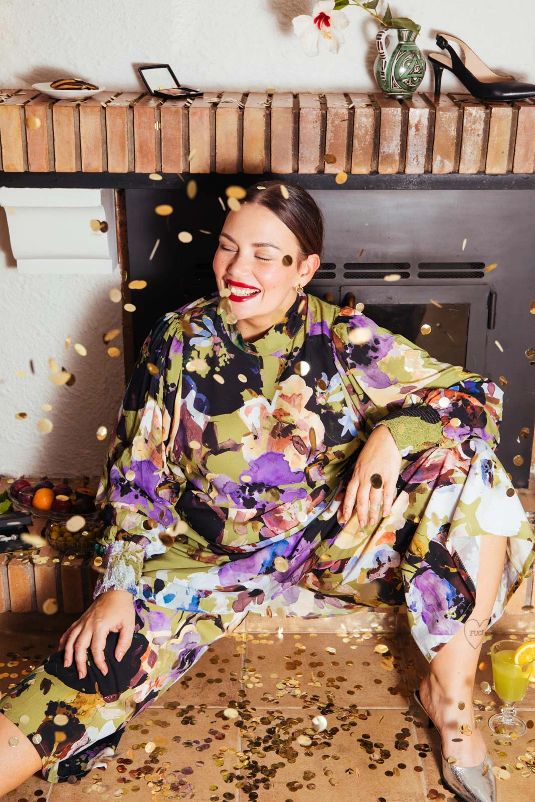 Puff Blouse, Olive Anemone - Image 6