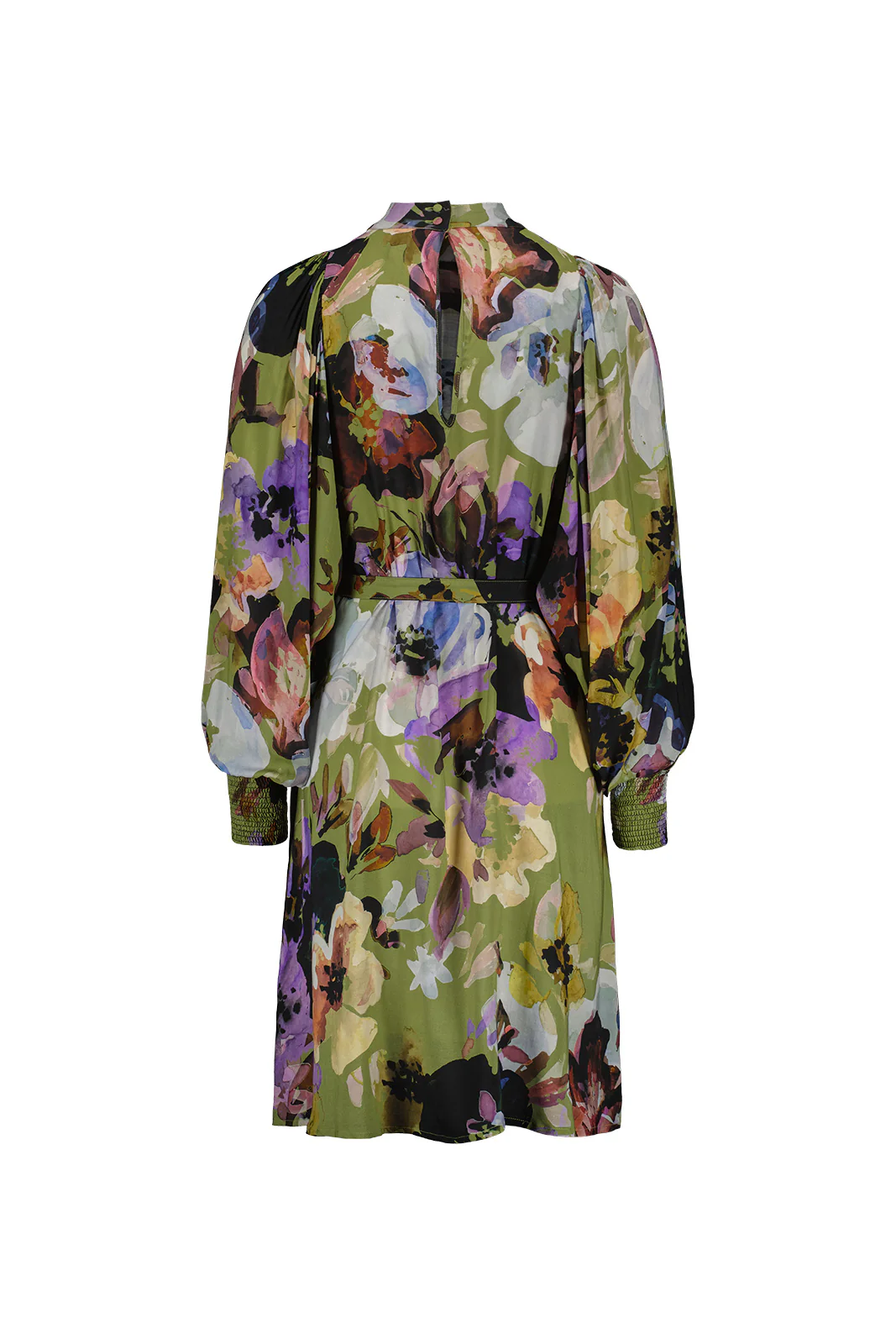 Puff Dress, Olive Anemone - Image 10