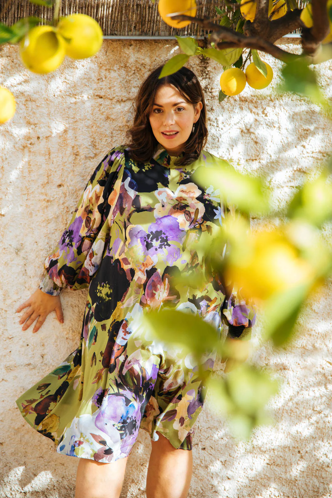 Puff Dress, Olive Anemone - Image 7