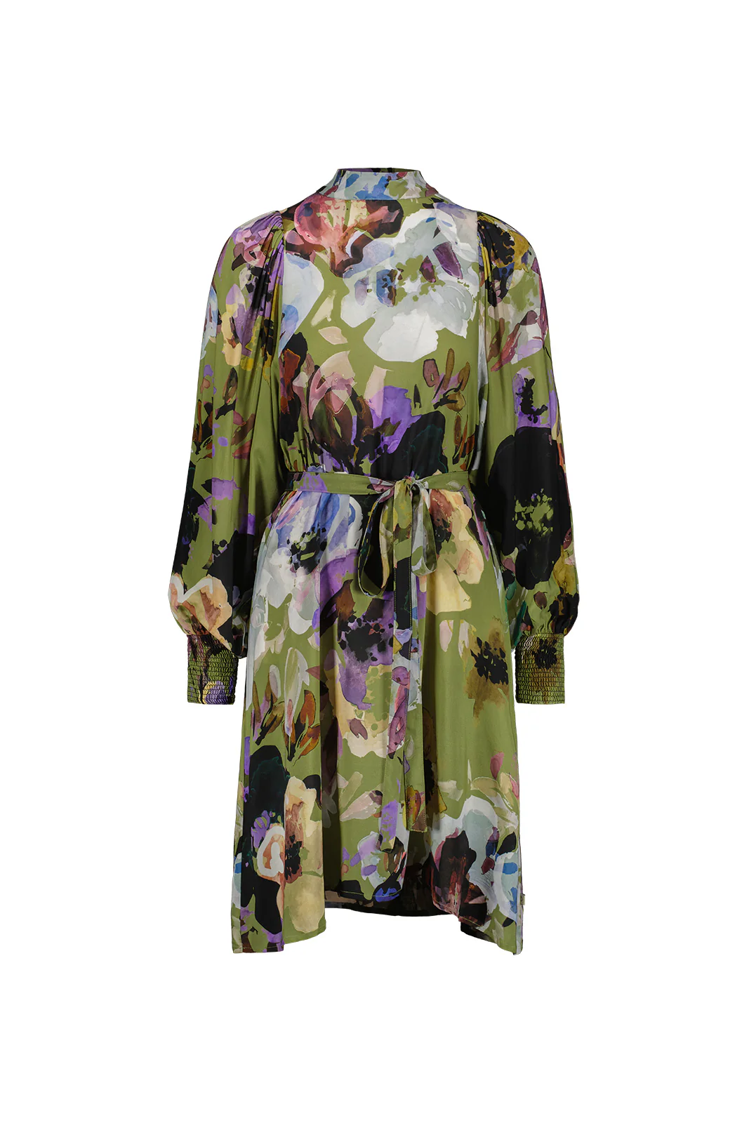 Puff Dress, Olive Anemone - Image 9