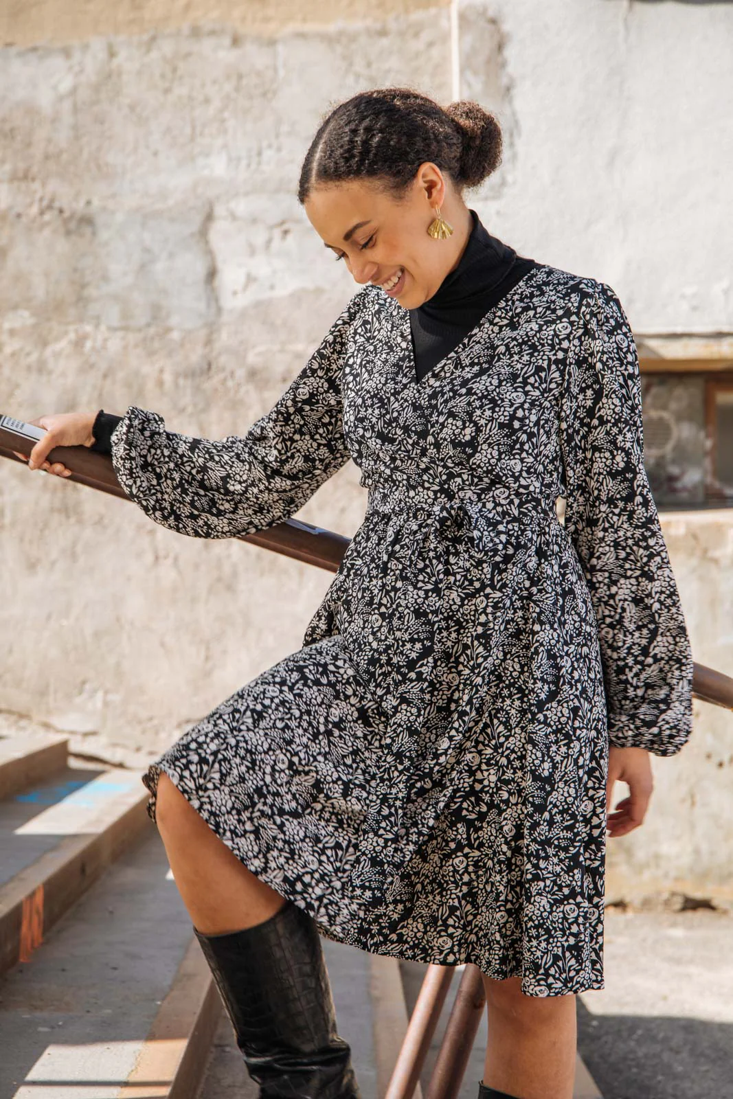 Rib Rollneck, Black - Image 3