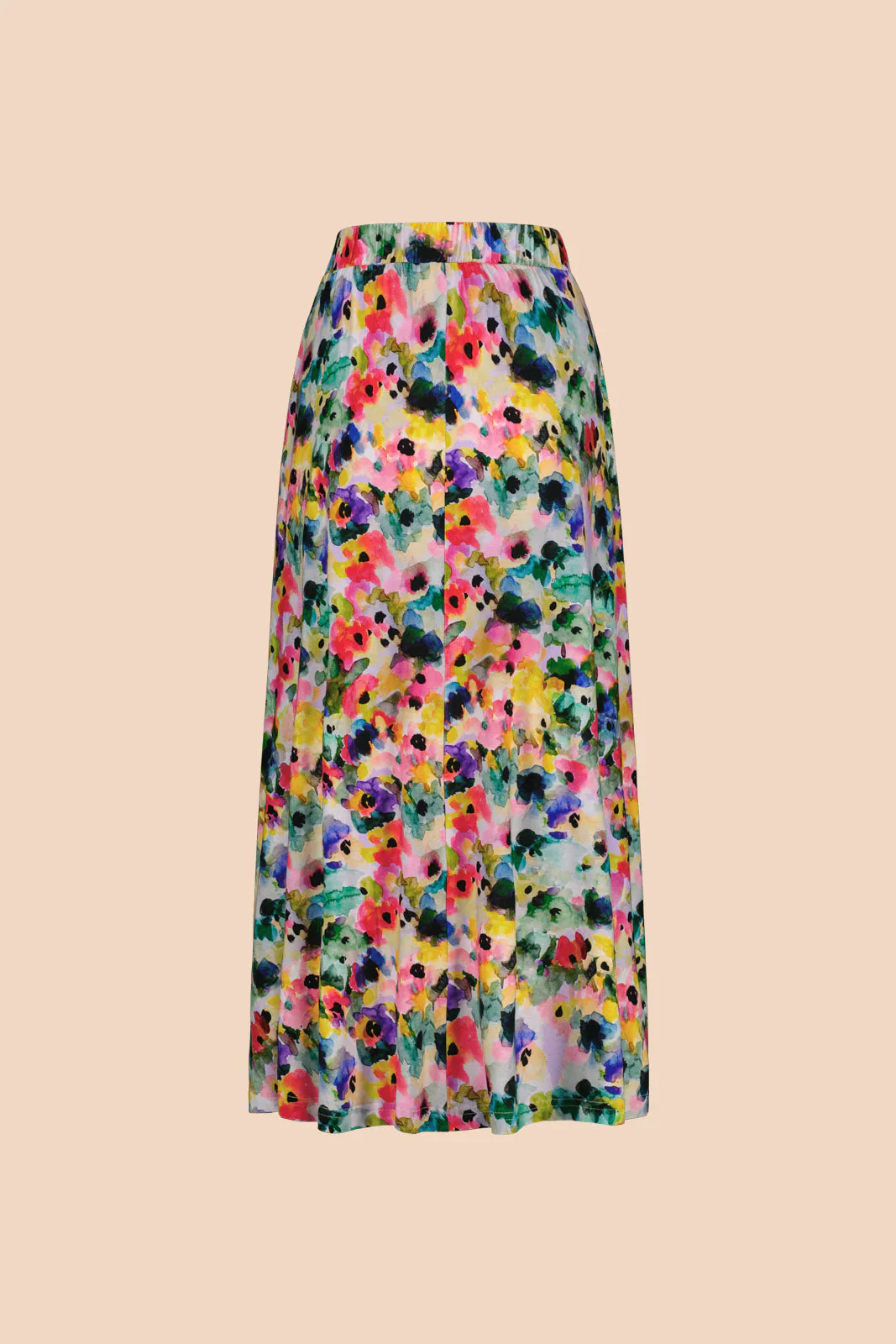 Soft Midi Skirt, Aquarelle Bloom - Image 6