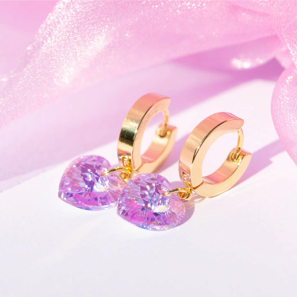 Sweetheart Hoops Kulta Korvakorut, useita värejä - Image 4