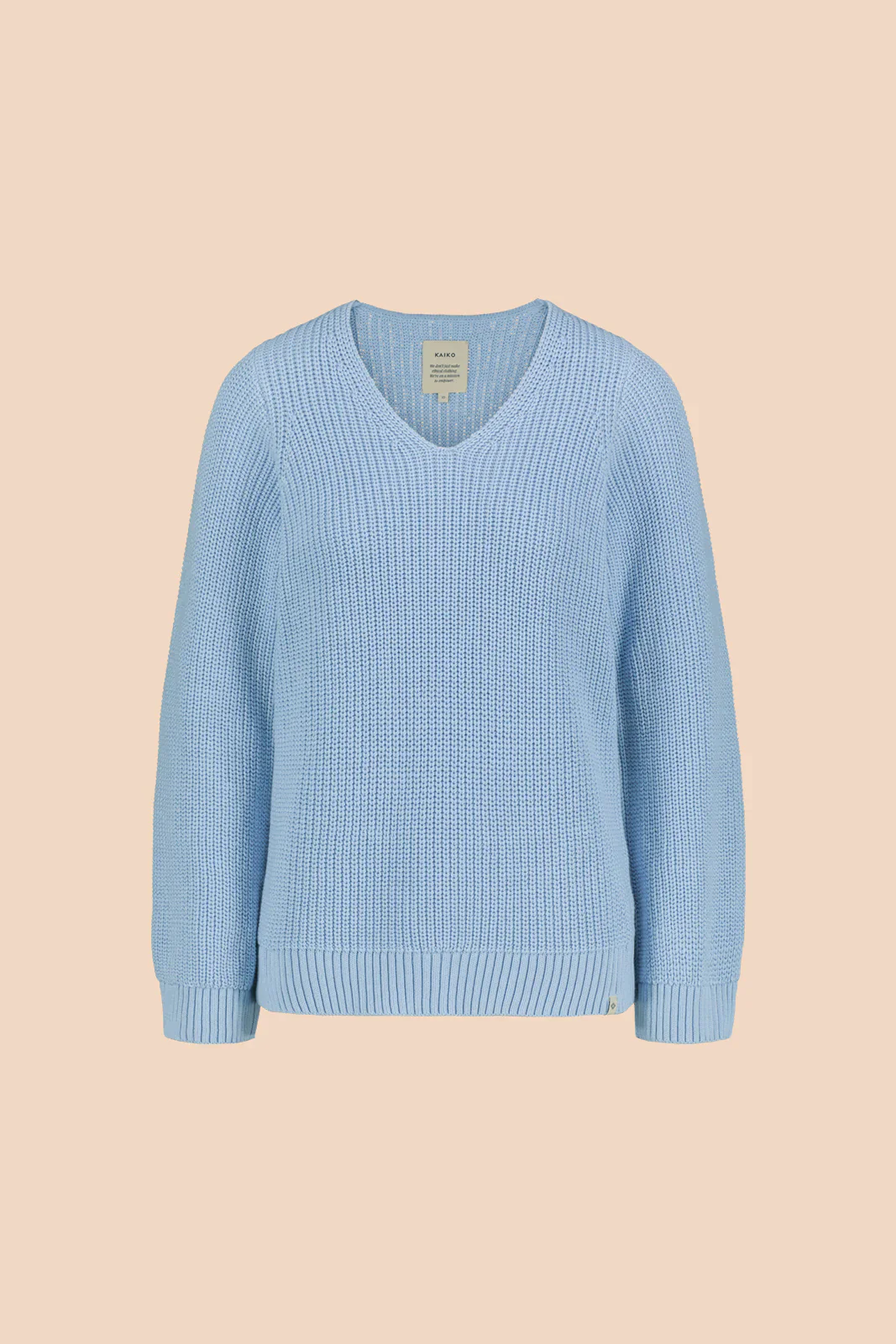 V-neck Jumper, Light Blue - Image 5