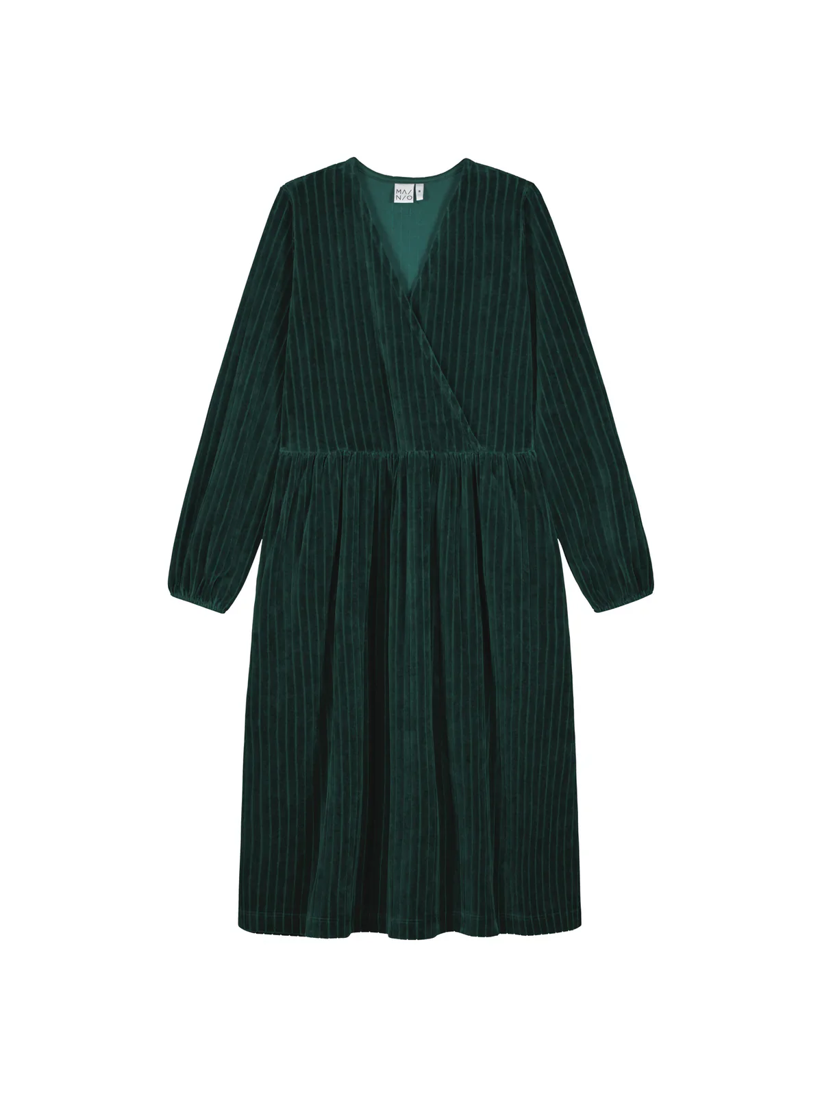 Velour Rib Dress, Dark Sea - Image 5