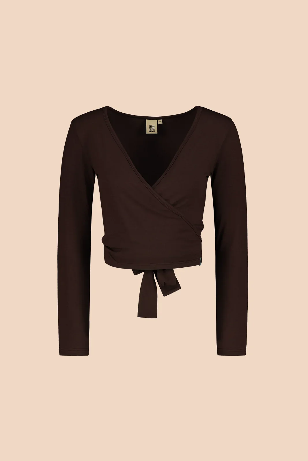 Wrap Top, Chocolate - Image 3